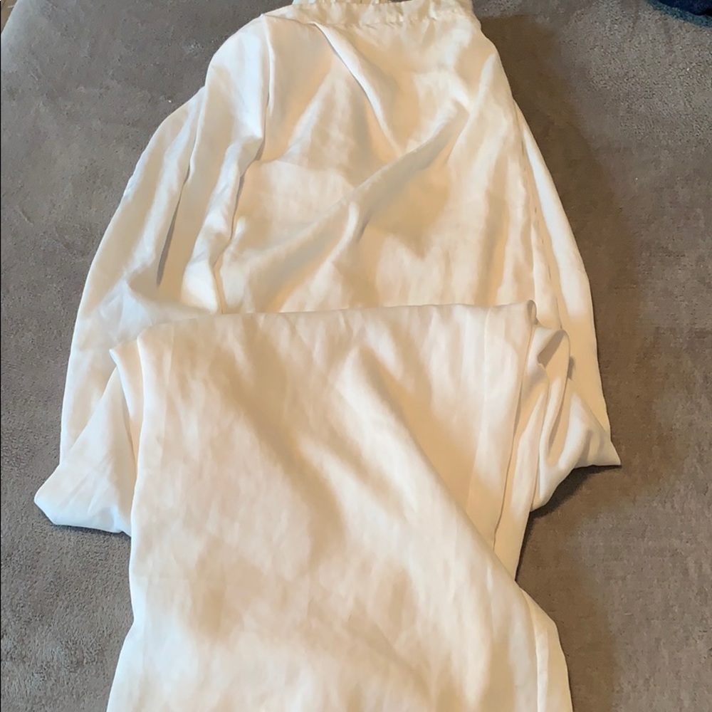 Long white skirt